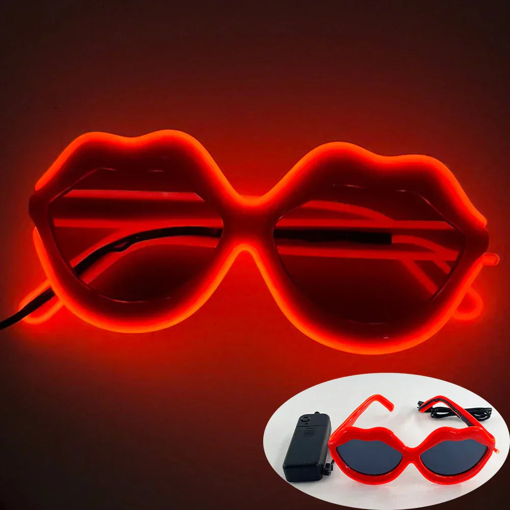 LED Just Married Glasses Wedding Bride To Be Surprise Gift Couple Glasses Souvenirs Glowing Heart Glasses Married Sunglasses