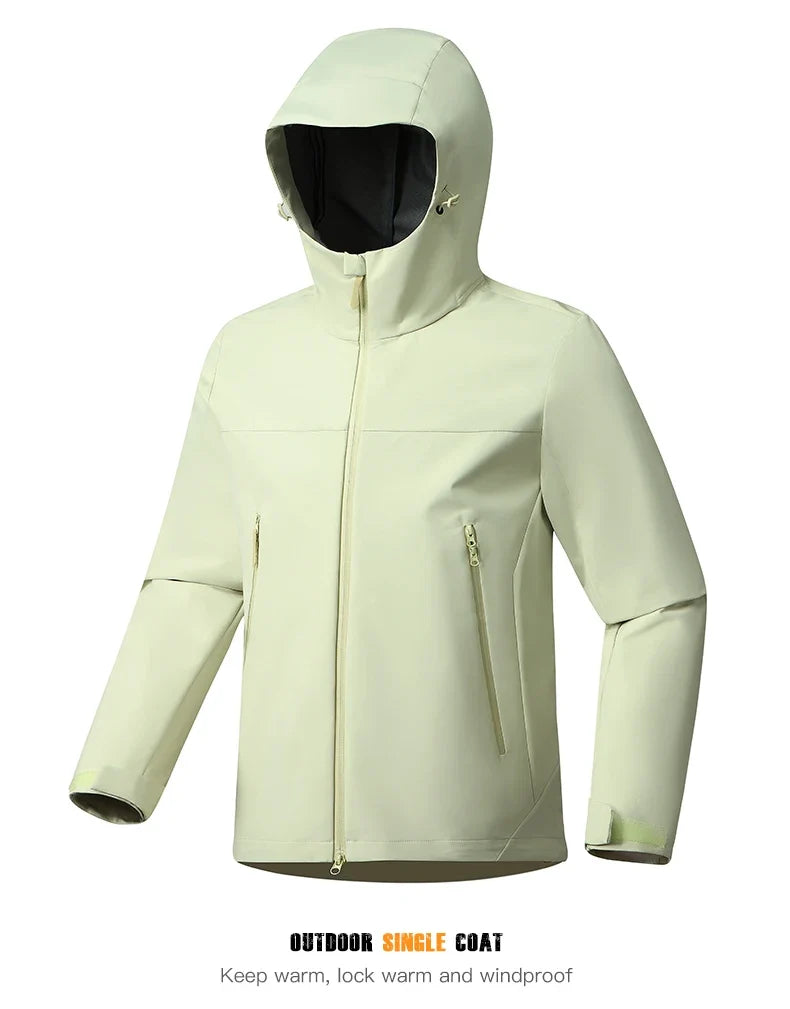 Men's Women's Waterproof Windbreaker Hiking Trekking Jackets Unisex Outdoor Sporty Rain Coat Windproof Climbing Clothes