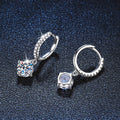 0.5ct 1ct S925 Sterling Silver Moissanite Drop Earrings Trendy Luxury Designer Earing for Women Gift With Certificate
