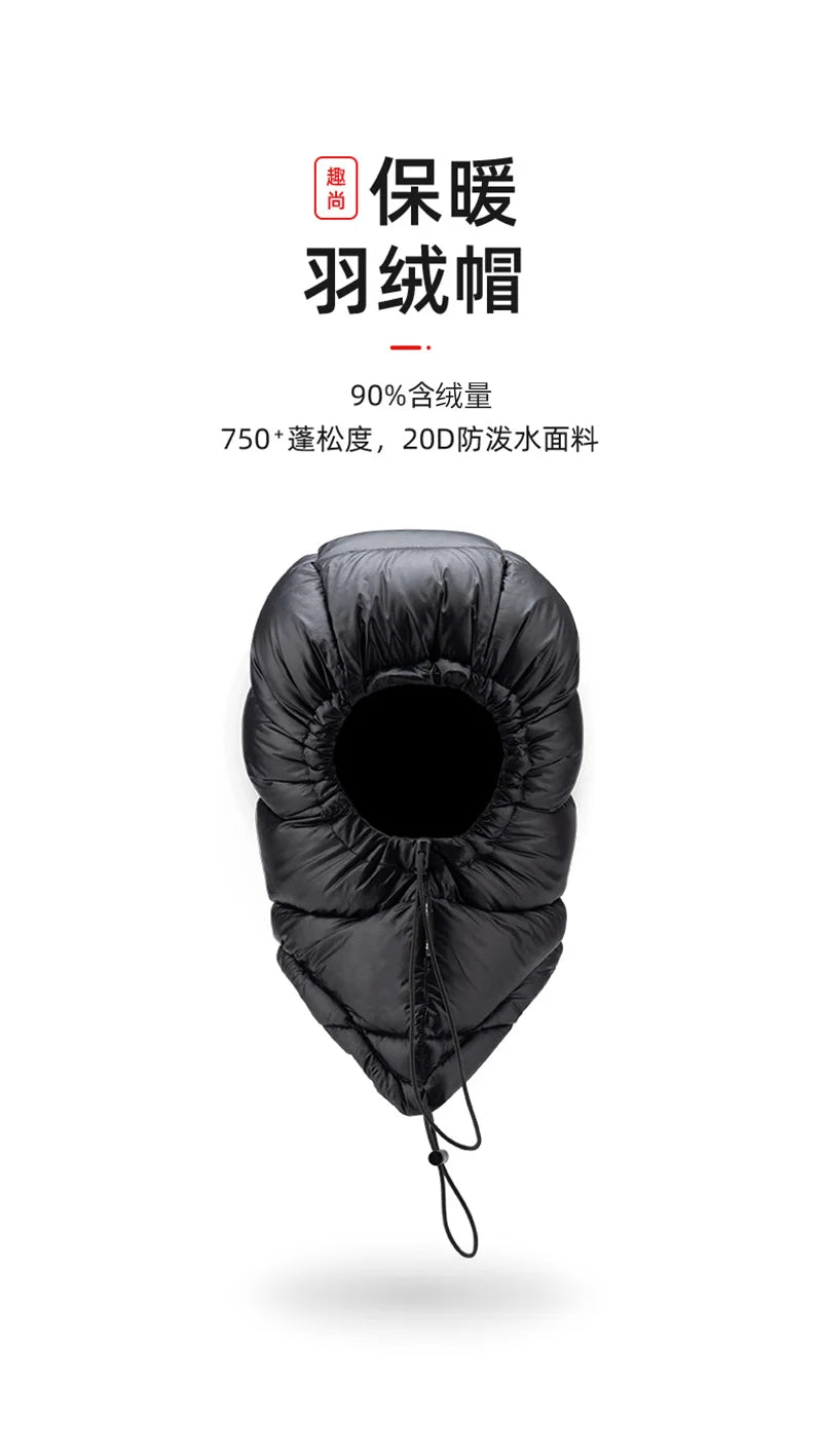 Ultralight Portable Winter Waterproof Warm Three Piece Down Hat Gloves Shoe Covers Hiking Camping Clothing Equipment
