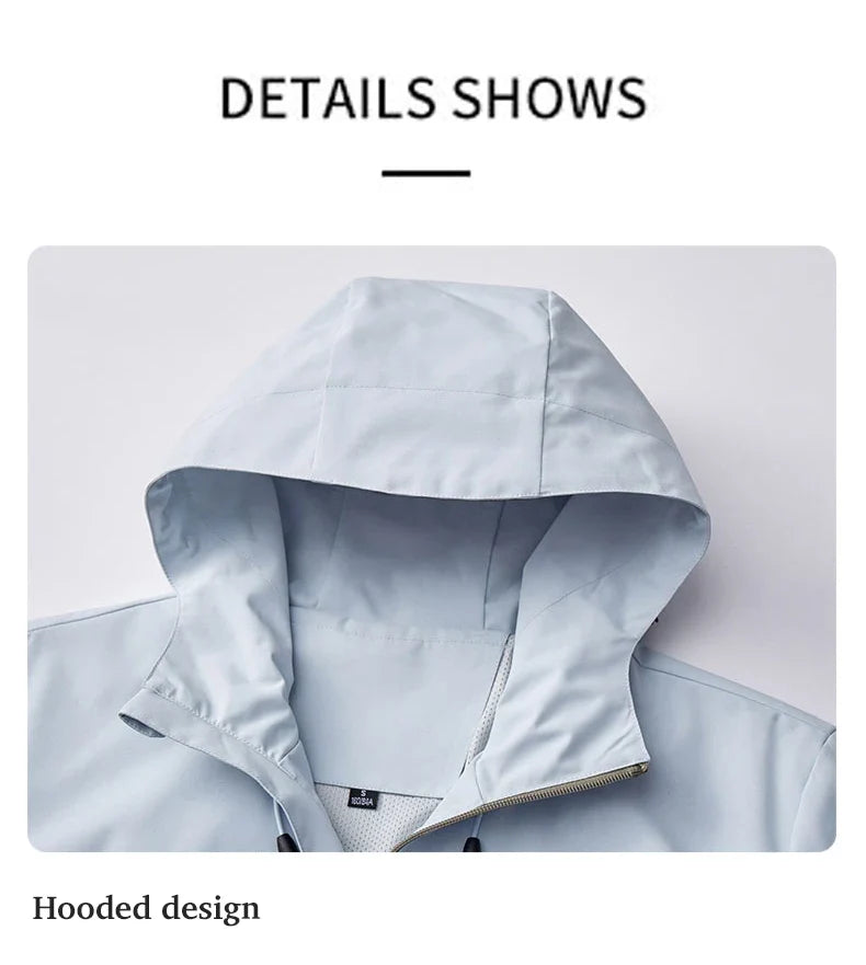 Unisex Rain Coat Hiking Camping Trekking Mountaineering Waterproof Jackets Men Women Outdoor Sporty Windproof Windbreaker