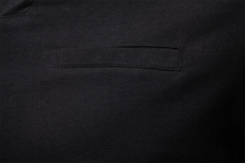 High Quality Men's long sleeve t-shirt Fashion pure 100% cotton henley collar T shirt man polera manga larga hombre