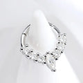 New S925 Piercing Moissanite Hoop Earrings for Women Elegant Piercing Ear Bone Earring Diamond Wedding Party Jewelry Gift