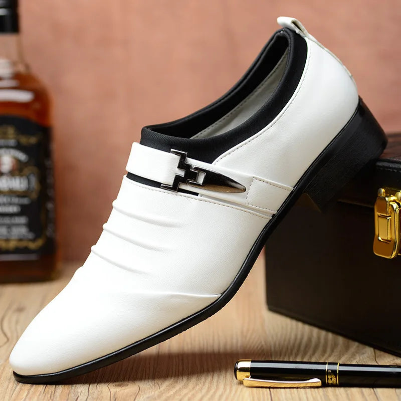Classic Men's Dress Shoes – Formal Leather Office Shoes for Business & Events