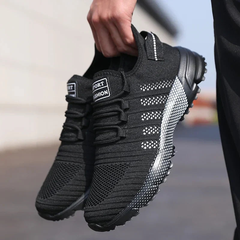 Men Casual Sneakers Mesh Lightweight Breathable Soft Soled Running Shoes Slip-on Male Flats Loafers Shoe Trainers