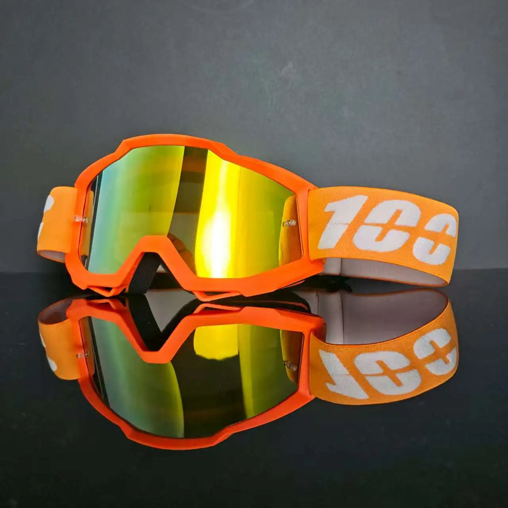 100 Motorcycle Goggles Cycling Glasses Outdoor Off-Road Ski Outdoor Sport MX ATV Dirt Bike Racing Motocross