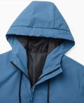 2pcs Men'S Softshell Jacket and Pants Set | Hooded, Non-Stretch Fabric, Print Pattern, Casual Style, Perfect for Fall/Winter