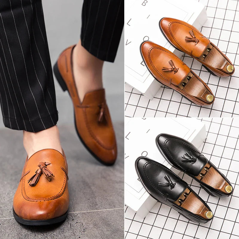 Men's Tassel Loafers Dress Shoes Business Leisure Driving Shoes Summer Outdoor Classic Fashion Famous Brand Luxury
