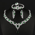 Noble Vivid Flower Appearance Design Necklace And Earring Fine Decoration Wedding Party Charming Jewelry Set