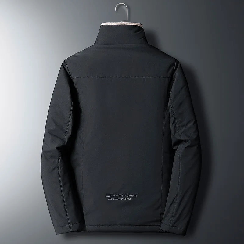 Men 2025 Winter Windproof Warm Thick Fleece Jacket Men Fashion Casual Coat Men Autumn Brand Outwear Outdoor Classic Jacket Men