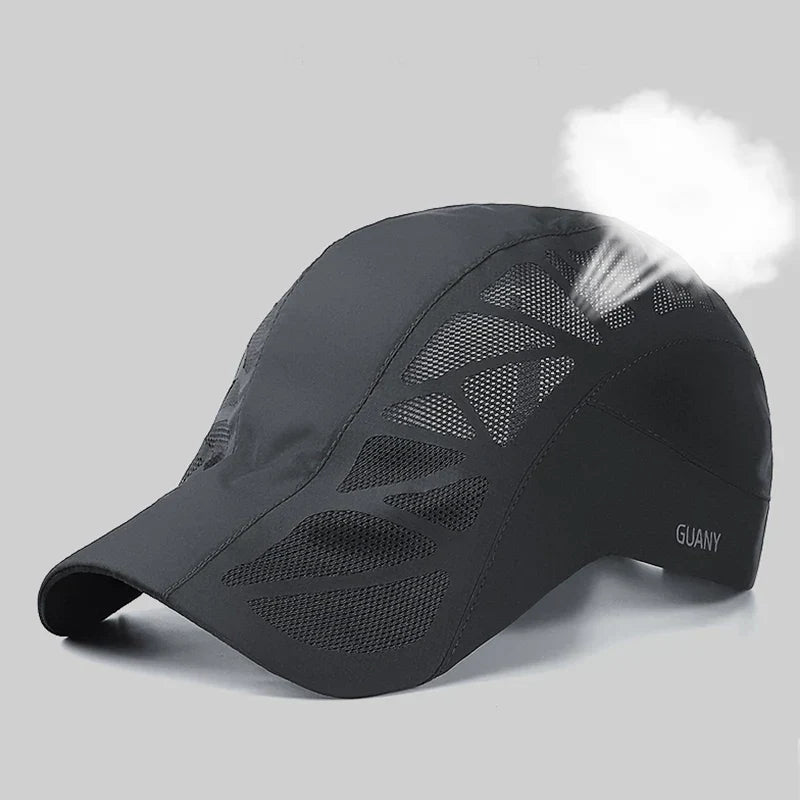 Sports Mens Sun Hats Breathable Mesh Quick-drying Visor Caps Outdoor