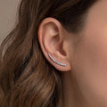 Trendy Test Passed Full Moissanite Smile Stud Earrings for Women Wedding 100% 925 Silver Sparking Party Bridal Jewelry
