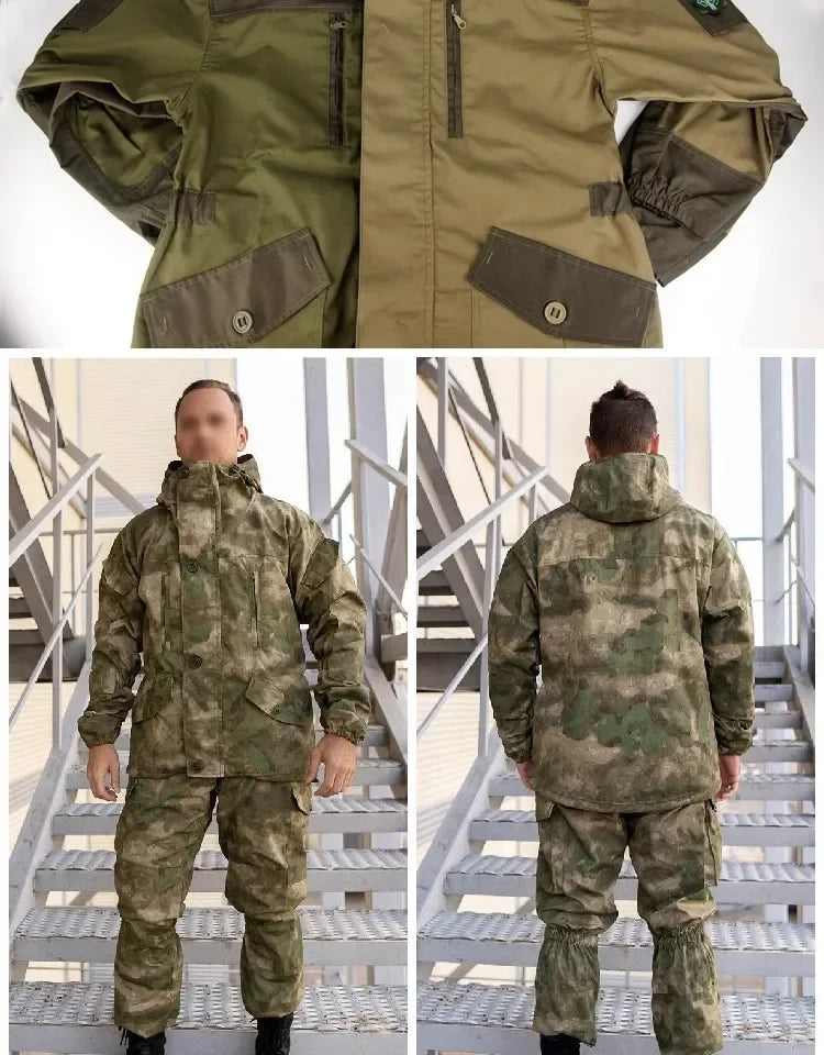 GORKA-5 Combat Suit Set SMTP E7 Outdoor Hunting Combat Suit for Russian Men's Jacket Combat Suit Hunting Work Uniform