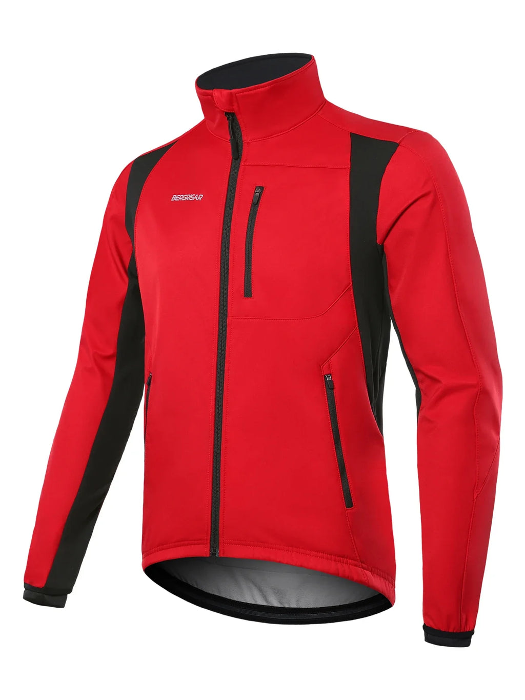 Men's Winter Cycling Jacket Softshell Windproof Thermal Fleece Bike Jacket Running Jacket Windbreaker BGA025