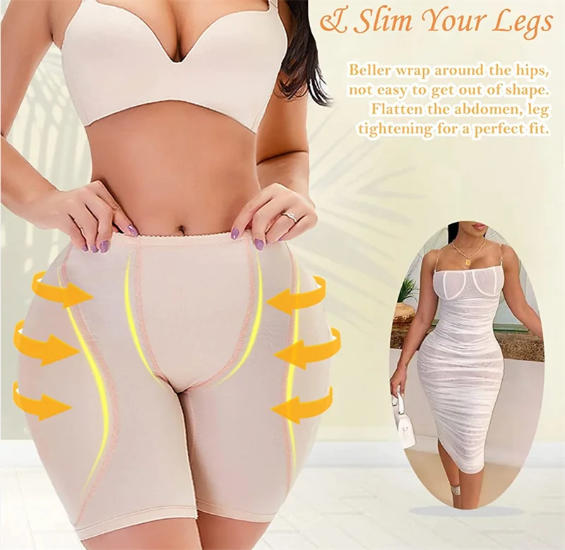 GUUDIA Hip Butt Enhancer Butt Lifter Padded Panties Pad Shapewear Bottom Enhance 6XL Hip Dip Smooth Women Body Shaper Panties