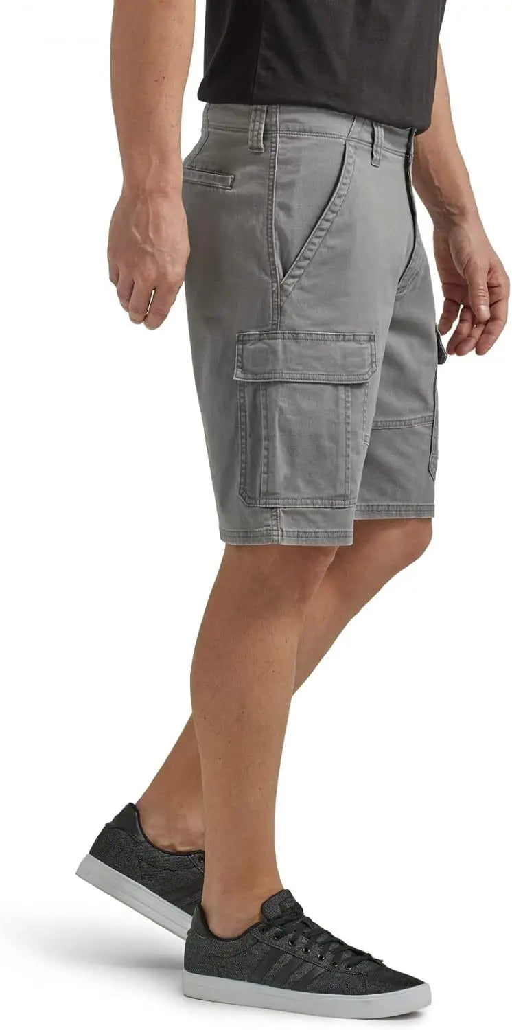 Men Cargo Shorts Men Multi Pocket Tactical Shorts Men Outdoor Casual Hiking Camping Straight Fit Shorts Breathable Mens Shorts