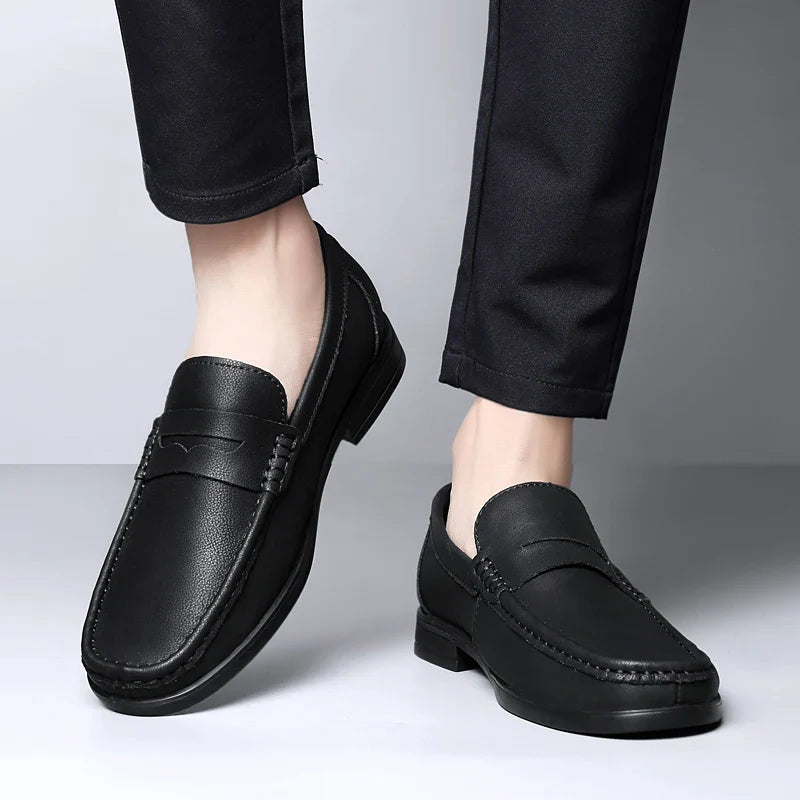 Men's New Style Business Formal Loafers Comfortable Breathable Office Casual Shoe Anti-Slip Outdoor Wear-Resistant Walking Shoes