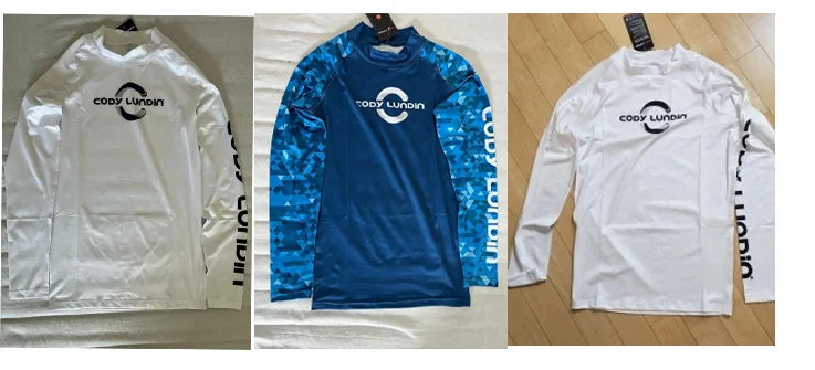 Men's Sports T -shirt Quickly Drying Bodybuilding Fitness Tight Rashguard UV Protection Swimsuit Swimming Shirt Surfing Rash