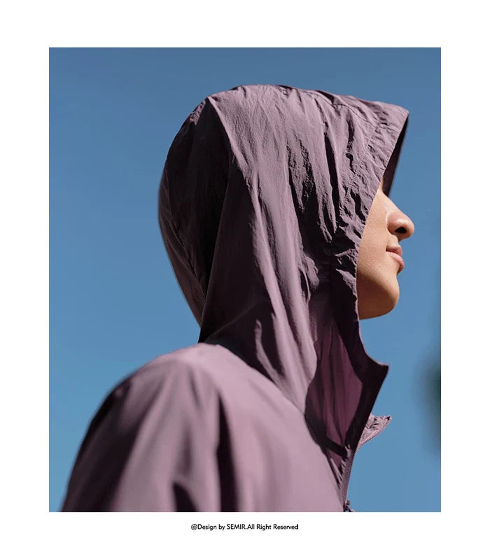 Jacket Men 2024 Summer New Coat Simple Solid Color Hooded Couple Wear Rotator Sleeve Light Sun Protective Clothing