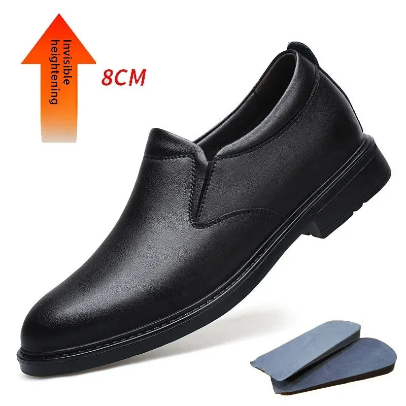 Men's Business Casual Shoes – Genuine Leather, Non-Slip Sole, Comfortable Fit, EU 40–48
