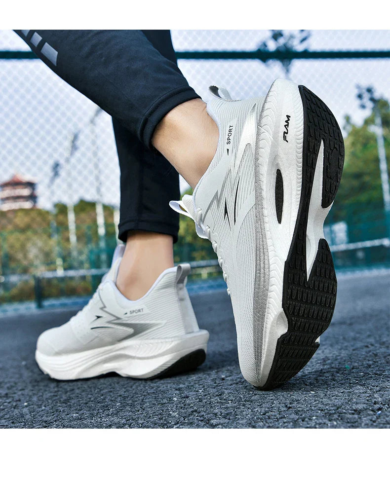Men Sports Running Shoes Marathon Air Cushion Breathable Lightweight Comfortable Women Outdoor Athletic Sneakers Jogging Tenis