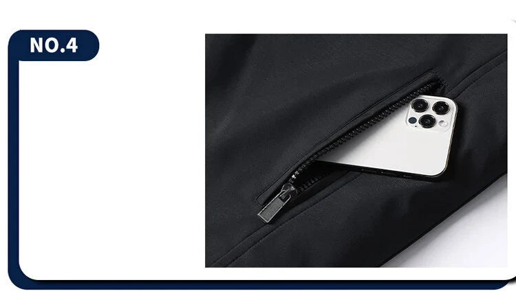Plus Size 8xl Jacket for Men 2026 Thick Stand Collar Solid Winter Jacket Men Waterproof Warm Business Casual Men Coats
