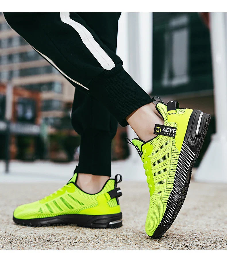 Men Running Shoes Breathable Outdoor Sports Shoes Lightweight Sneakers for Men Comfortable Athletic Training Footwear