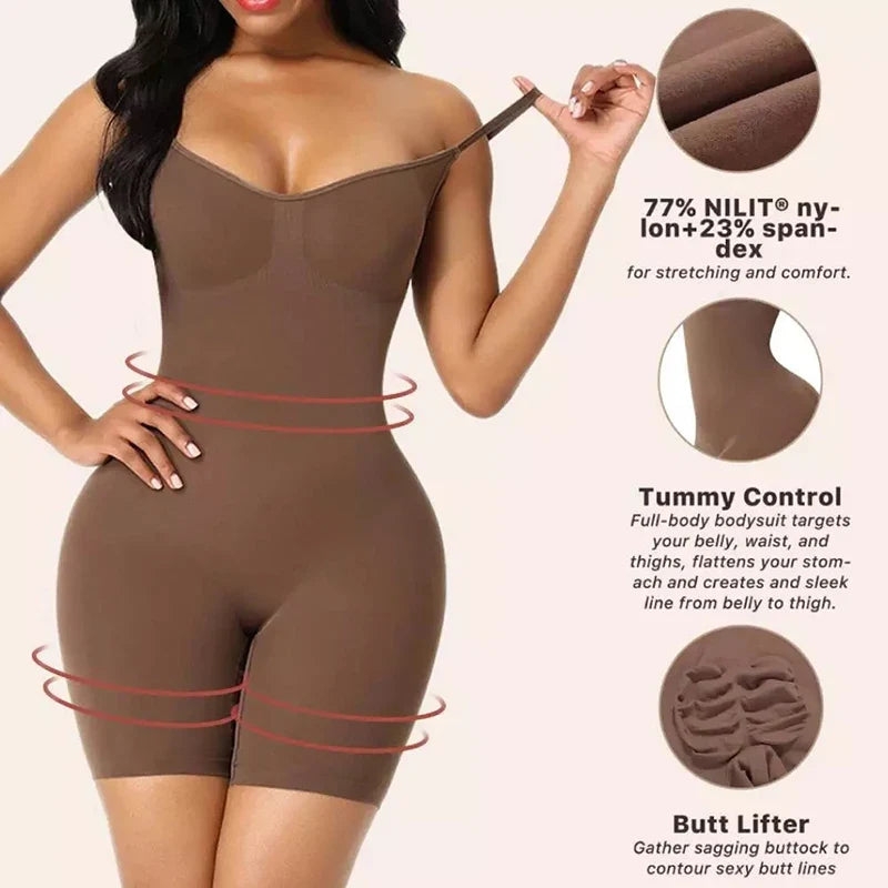 Women Seamless Bodysuit Push Up Corset Waist Trainer Trimmer Butt Lifter Body Shaper Slimming Shapewear Tummy Control Underwear