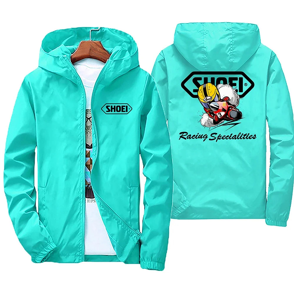 2025 New high-quality men's windproof jacket, large waterproof jacket with mountain and bicycle hood, for spring and autumn