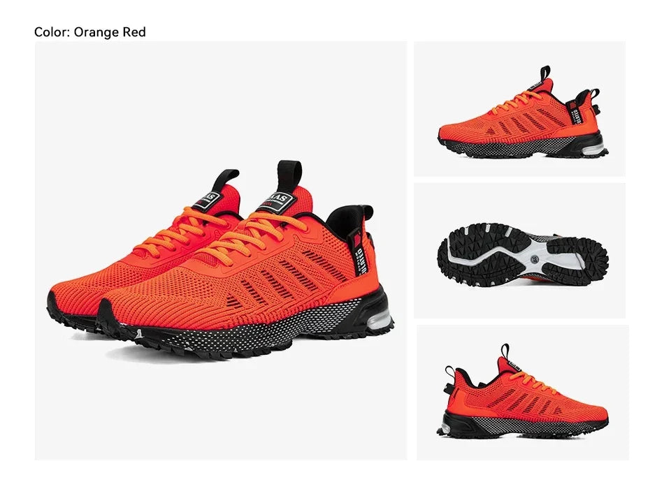 Professional Running Shoes For Men Lightweight Men's Designer Mesh Sneakers Lace-Up Male Outdoor Sports Tennis Shoe