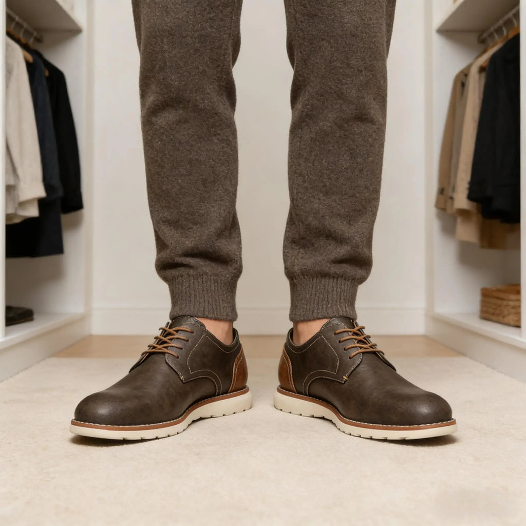 Man Casual Shoes 2026 Brand Comfortable Fashion Leather Shoes Men
