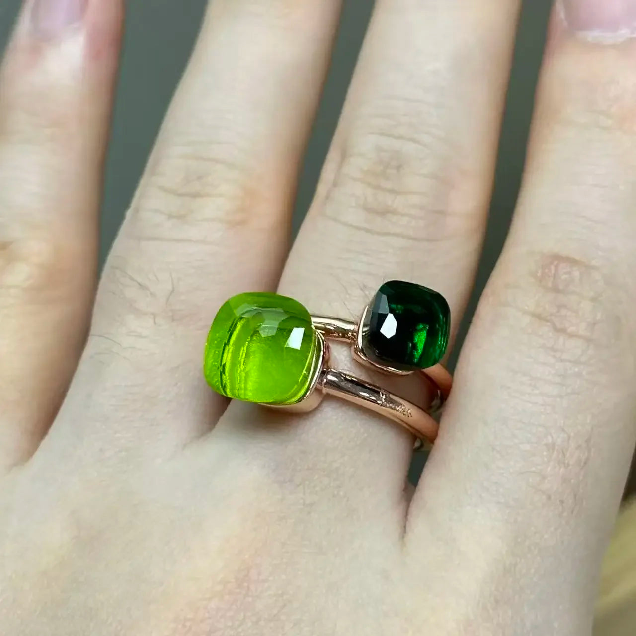 Classic and Petite Ring Set for Women Colorful Cyrstal Fashion Jewelry Gift Vanlentine's Day