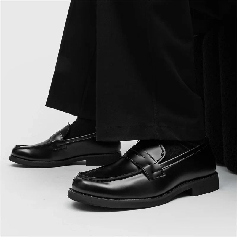 Handmade Casual Shoes Hot-selling Slip-on Flats Leather Mens Dress Loafers Luxury Comfy Moccasins Male Walking Business Shoes