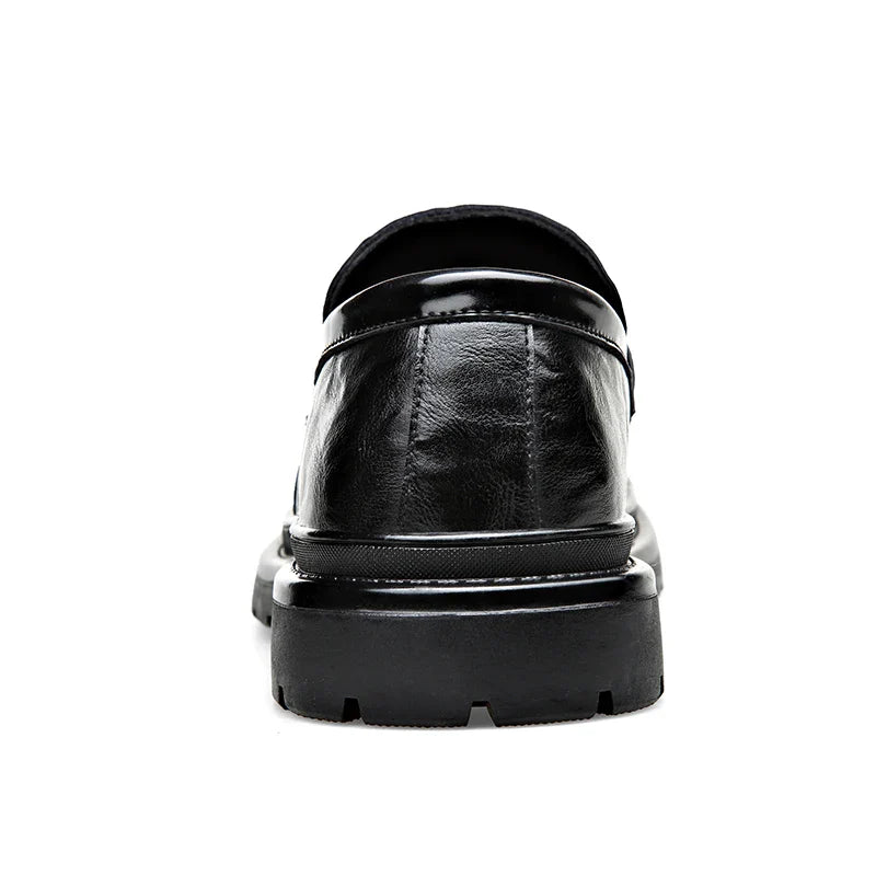 Fashion Leather Mens Casual Shoes Breathable Business Handmade Slip On Shoes Hot Sale Brand Classic Men Shoes Flats Moccasins