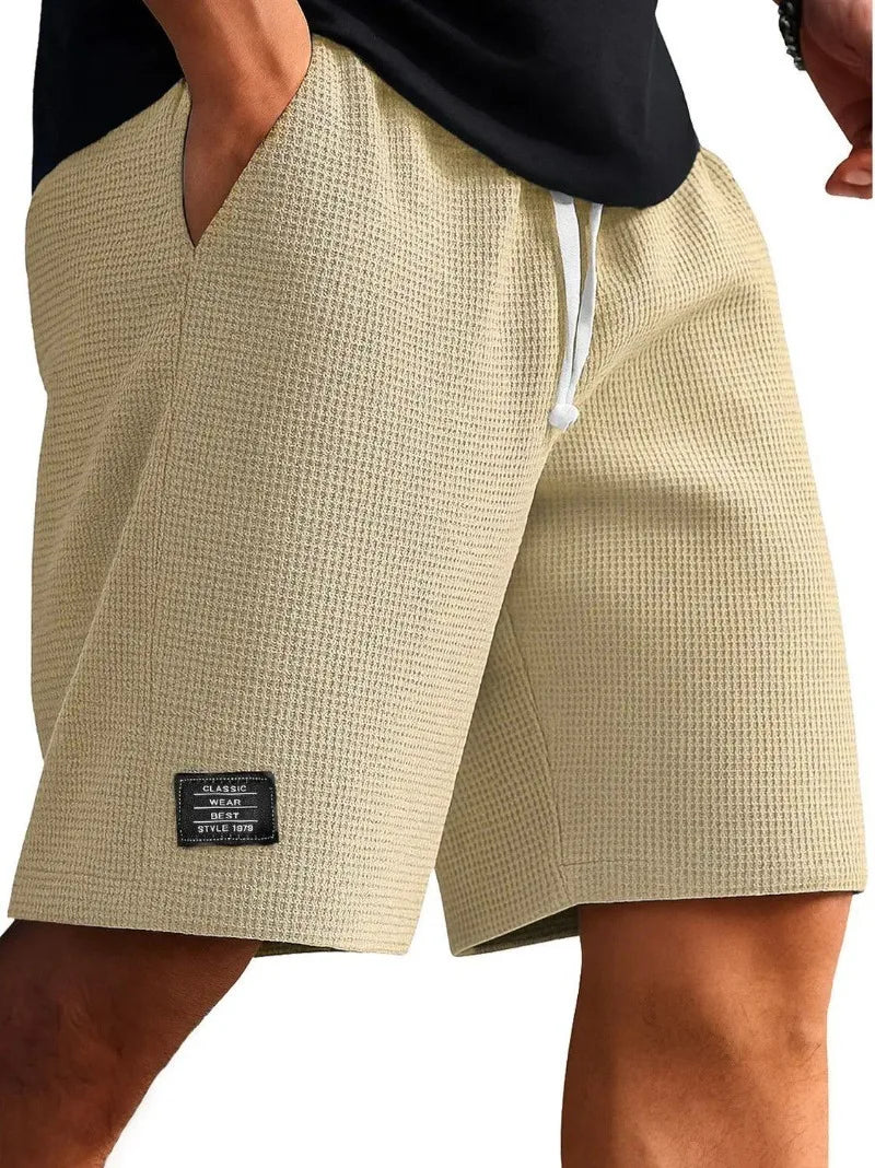 Fashion Sport Shorts for Men Streetwear Harajuku Casual Short Pants Men's Summer Sweatpants Retro Solid  Men Clothes Male Roupa