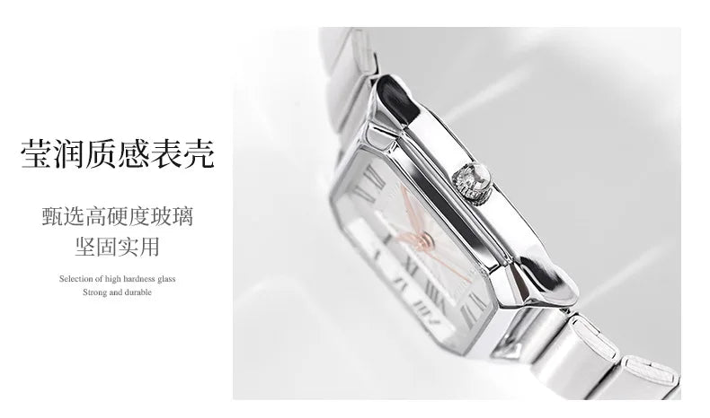 Luxury Women Quartz Watch Casual Fashion  Stainless Steel Strap Wristwatch Relojes Para Mujer Ladies Gifts