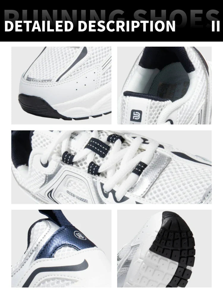 Women Sports Shoes Outdoor Lightweight Breathable Jogging Sneakers Female Casual Mesh Anti-slip Lace Up Running Shoes
