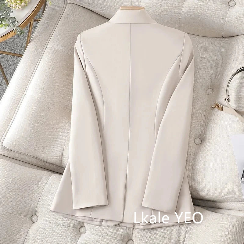 Women's Suit Jacket 2025 Spring Autumn Temperament Cultivate Oneself Ladies Blazer Coat Fashion Trend Versatile Lady Outerwear