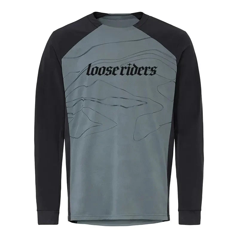 Loose Riders jersey, DH motocross racing jersey, men's DH MOTO MTB MX cycling shirt, mountain bike breathable jersey