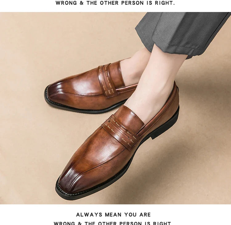 Mens Formal Business Oxford Shoes European Style Classic Comfortable Dress Shoes for Men