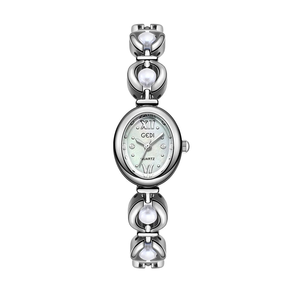 Ladies Watch Light Luxury Brand National Style Zulu Green Bracelet Advanced Bead Waterproof Women Fashion Quartz Wristwatches