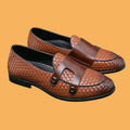 New Brown Loafers for Men Black Business Pu Leather Knit Mens Dress Shoes Handmade Free Shipping Size 38-48 Mocasines