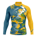 RT Men's Rashguard Surfing Shirt Camo Long Sleeve Diving Sun Screen Beachwear Snorkeling UV Protection Swimwear New's