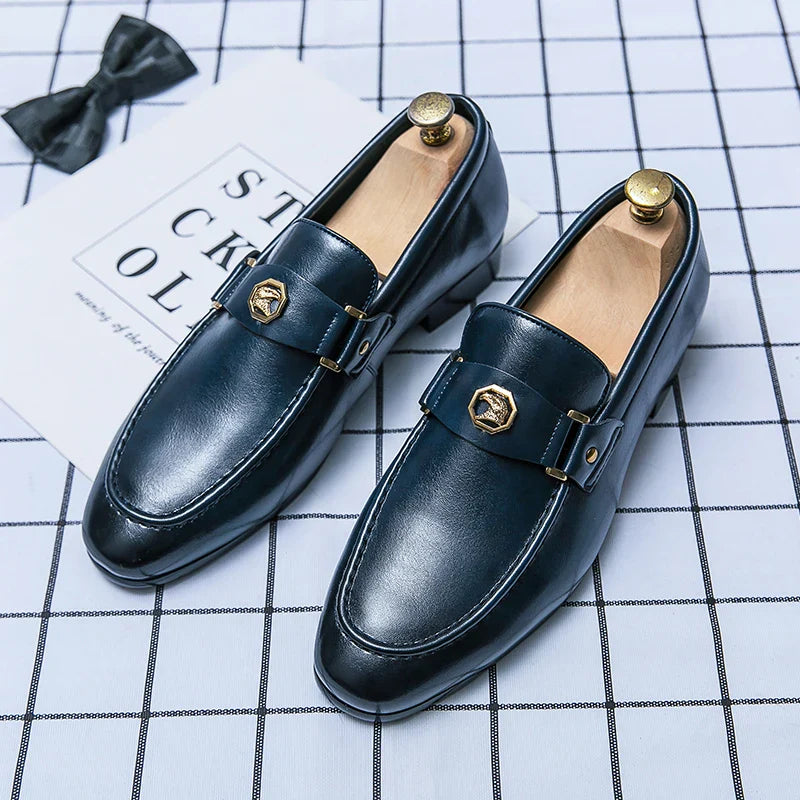 Luxury Men's Brown Dress Shoes 2025 Brand Oxford Shoes Man Social Casual Business Shoes Men Wedding Leather Shoe Zapatillas Male