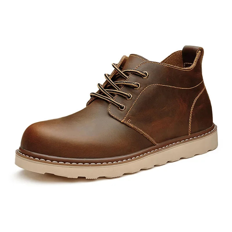 Men's Shoes Mid-top British Style Big Head Shoes