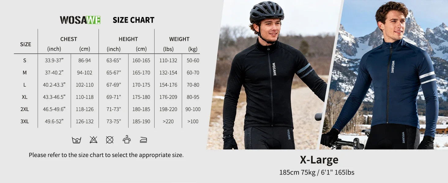 Winter Men's Cycling Jacket Waterproof Windproof Thermal Fleece Bike Jersey MTB Road Cycling Snowboarding Ski Jacket Coat