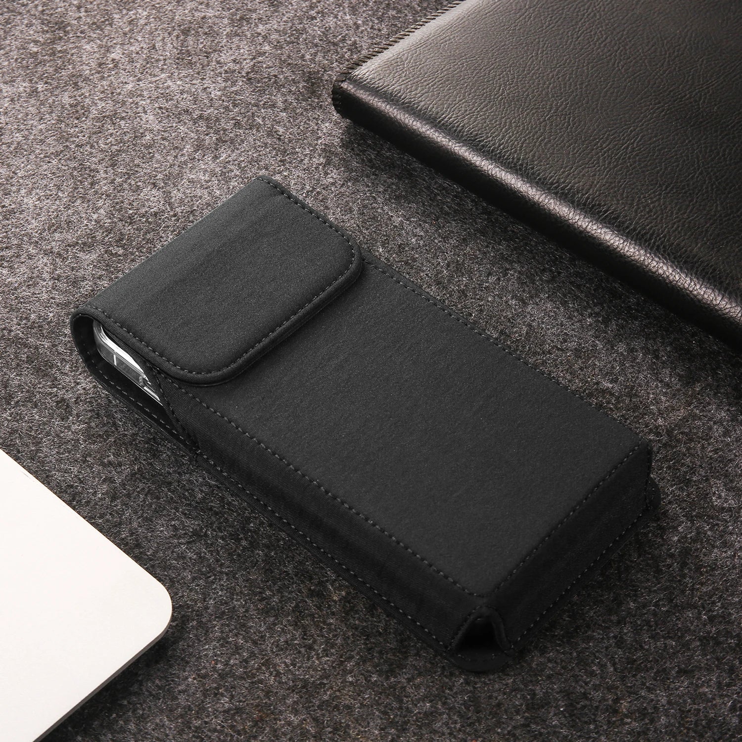 Nylon Belt Clip Phone Case Man Waist Bag For iPhone 17 16 15 14 13 Pro Max Samsung S25 S24 S23 S22 S21 Plus Redmi Holster Cover