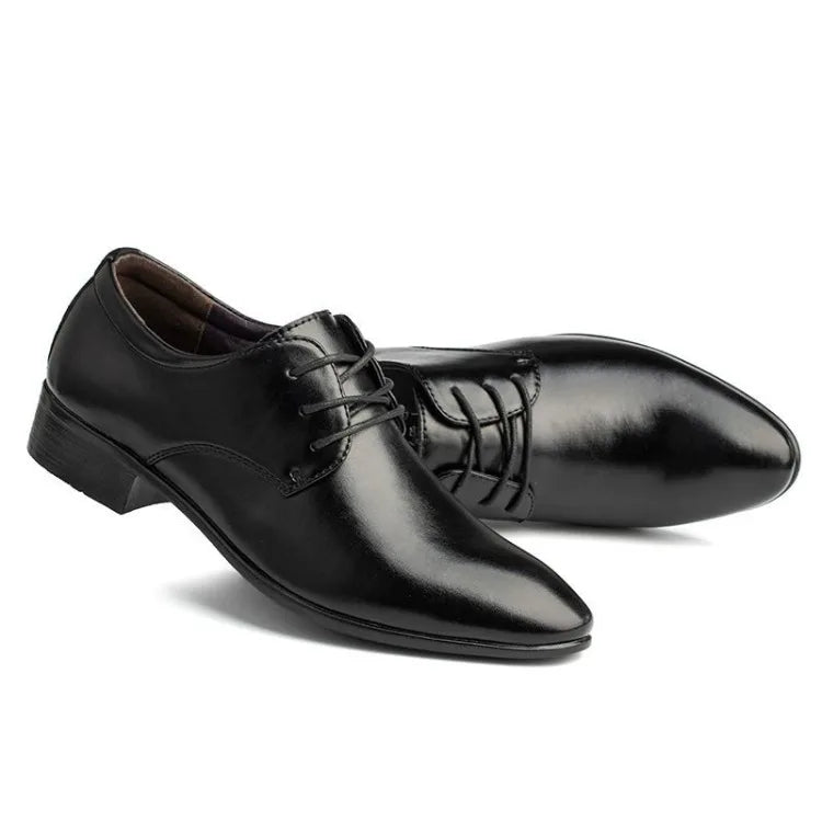 Men's Red Patent Leather Wedding Groomsmen Shoes Low Block Heel Business Formal Dress Shoes Trendy Casual Footwear