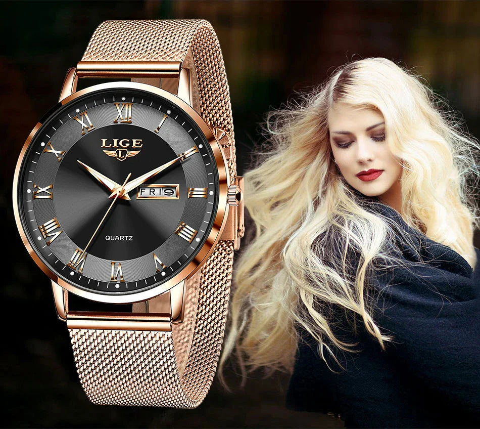 2024 New Watch Women Luxury Watches Ladies Creative Steel Women's Bracelet Watches Female Waterproof Clock Relogio Feminino