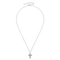 925 Sterling Silver Vintage Cross Pendant Necklace Certified 3.5mm Moissanite Necklace For Women Classic Fine Jewellry
